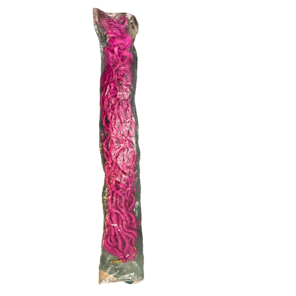 Set of 12 Pink Faux Dreadlock Hair Extensions New in Package